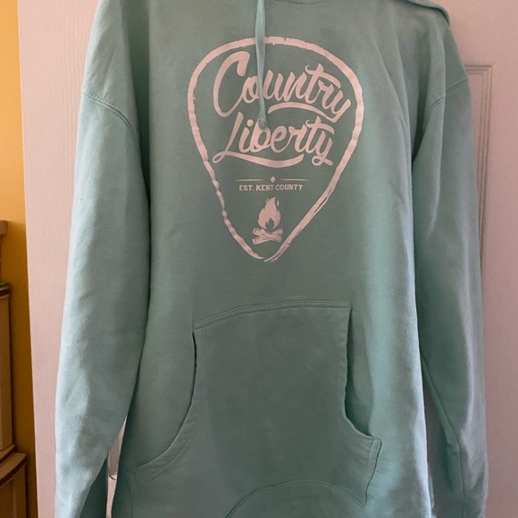 country liberty Sweaters - 4/$100 Blue woman cotton sweater hoodie XL ☮️☮️☮️